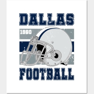 Dallas Retro Football Posters and Art